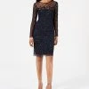 Adrianna Papell Women's Embellished Illusion Sheath Dress