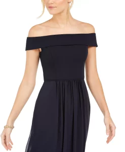 Adrianna Papell Off-The-Shoulder Chiffon Gown 17 Adrianna Papell Off-The-Shoulder Chiffon Gown -Sanctuary Shop 16473040 fpx