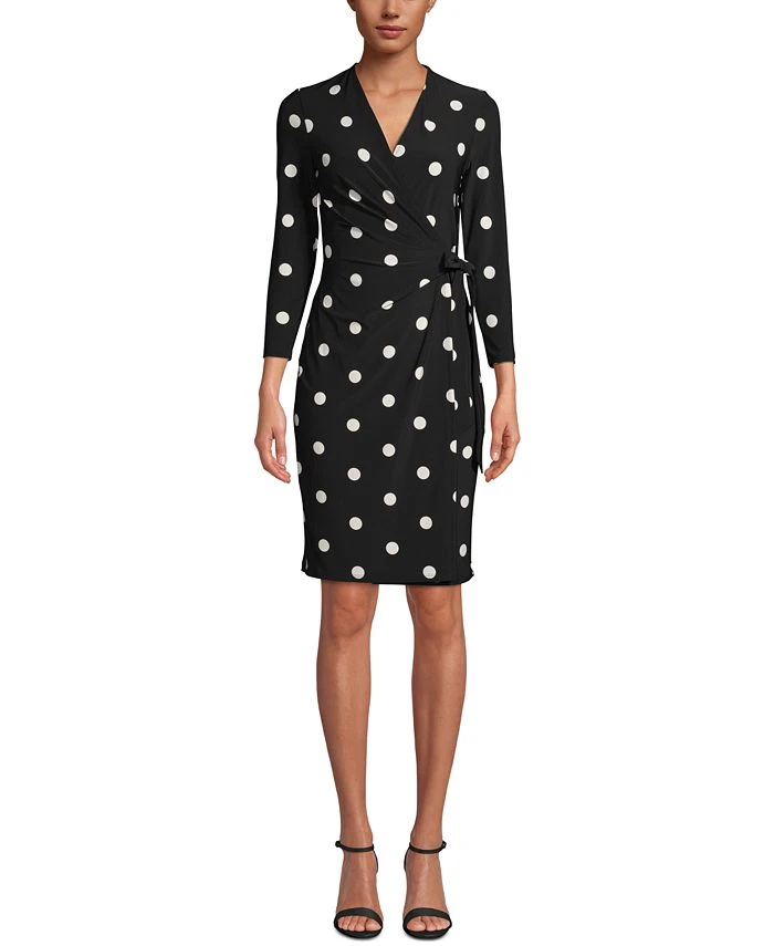 Anne Klein Nomad Printed Faux-Wrap Dress 1 Anne Klein Nomad Printed Faux-Wrap Dress