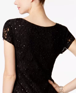 Connected Sequined Lace Column Gown -Sanctuary Shop 18737131 fpx