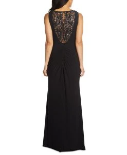 Adrianna Papell Embellished-Back Asymmetrical Gown -Sanctuary Shop 19271927 fpx