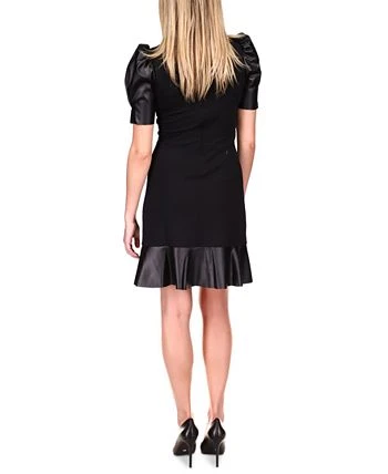Michael Kors Puff-Sleeve Ruffle-Trim Dress 2 Michael Kors Puff-Sleeve Ruffle-Trim Dress - Image 2