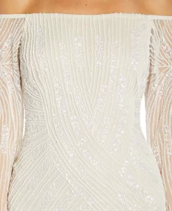 Adrianna Papell Embellished Off-The-Shoulder Gown 6 Adrianna Papell Embellished Off-The-Shoulder Gown -Sanctuary Shop 20251112 fpx