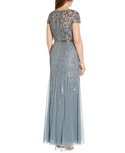Adrianna Papell Embellished V-Neck Gown 9 Adrianna Papell Embellished V-Neck Gown -Sanctuary Shop 20291455 fpx