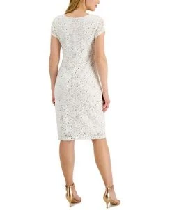 Connected Sequined Lace Sweetheart Sheath Dress -Sanctuary Shop 20384743 fpx