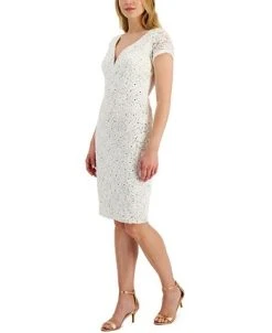 Connected Sequined Lace Sweetheart Sheath Dress -Sanctuary Shop 20384744 fpx