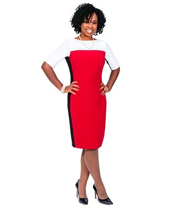 Kasper Colorblocked Sheath Dress 5 Kasper Colorblocked Sheath Dress - Image 5