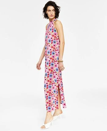 Bar III Women's Printed High-Neck Dress, Created For Macy's 3 Bar III Women's Printed High-Neck Dress, Created For Macy's - Image 3