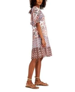 INC International Concepts Women's Mixed-Print Tiered Dress, Created For Macy's 7 INC International Concepts Women's Mixed-Print Tiered Dress, Created For Macy's -Sanctuary Shop 21125551 fpx