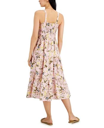 INC International Concepts Printed Tiered Midi Dress, Created For Macy's 2 INC International Concepts Printed Tiered Midi Dress, Created For Macy's - Image 2