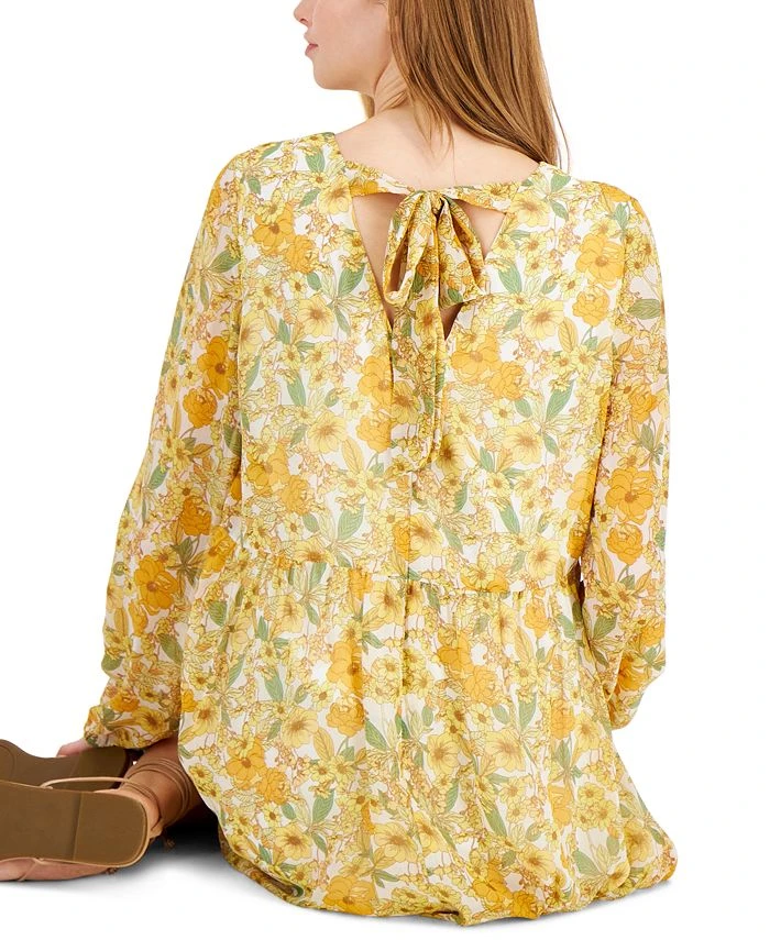 INC International Concepts Printed Empire-Waist Bow-Back Dress, Created For Macy's 4 INC International Concepts Printed Empire-Waist Bow-Back Dress, Created For Macy's - Image 4