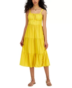 INC International Concepts Women's Tiered Midi Dress, Created For Macy's