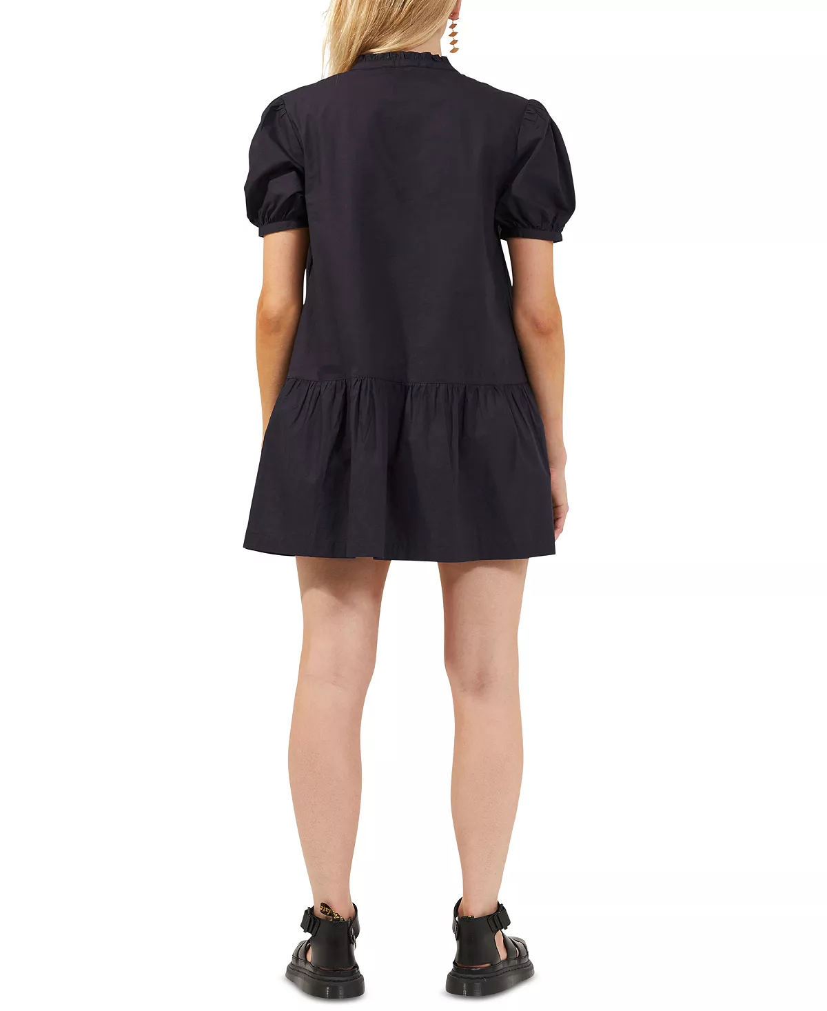 French Connection Puffed-Sleeve Mini Dress 2 French Connection Puffed-Sleeve Mini Dress - Image 2