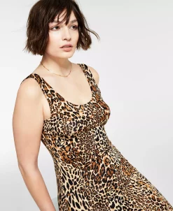 Bar III Cheetah-Print Sleeveless Bodycon Midi Dress, Created For Macy's -Sanctuary Shop 21545695 fpx