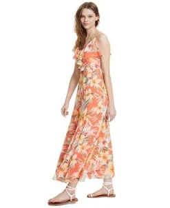 Bar III Women's Floral-Print Ruffled Maxi Dress, Created For Macy's -Sanctuary Shop 21595470 fpx