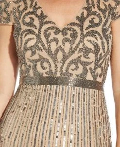 Adrianna Papell Embellished V-Neck Gown 8 Adrianna Papell Embellished V-Neck Gown -Sanctuary Shop 21714871 fpx