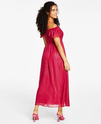 Bar III Women's Off-The-Shoulder Smocked Maxi Dress, Created For Macy's 2 Bar III Women's Off-The-Shoulder Smocked Maxi Dress, Created For Macy's - Image 2