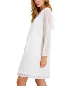 INC International Concepts Women's Tie-Back Dotted Dress, Created For Macy's -Sanctuary Shop 21869722 fpx