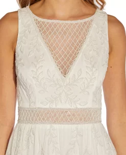 Adrianna Papell Beaded Illusion Dress 6 Adrianna Papell Beaded Illusion Dress -Sanctuary Shop 21922568 fpx