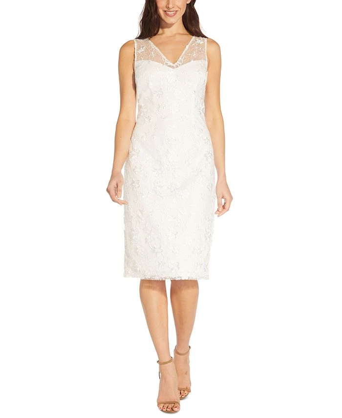 Adrianna Papell Women's Embroidered Sheath Dress 1 Adrianna Papell Women's Embroidered Sheath Dress