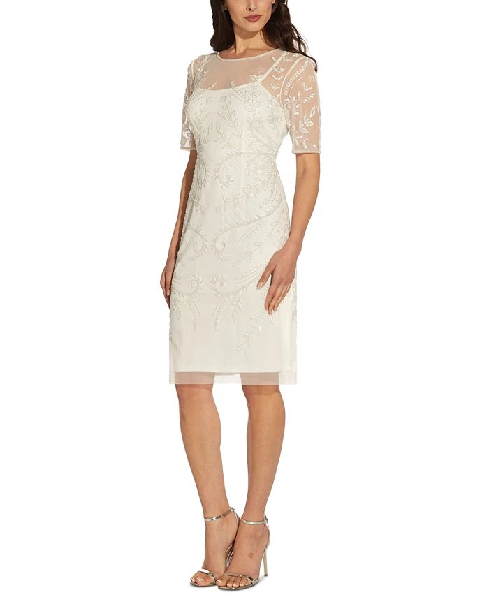 Adrianna Papell Women's Embellished Sheath Dress 1 Adrianna Papell Women's Embellished Sheath Dress