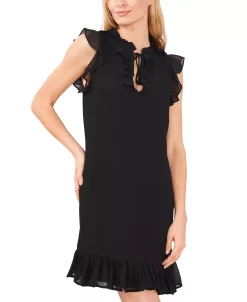 CeCe Women's Ruffled Tie-Neck Dress -Sanctuary Shop 22037946 fpx