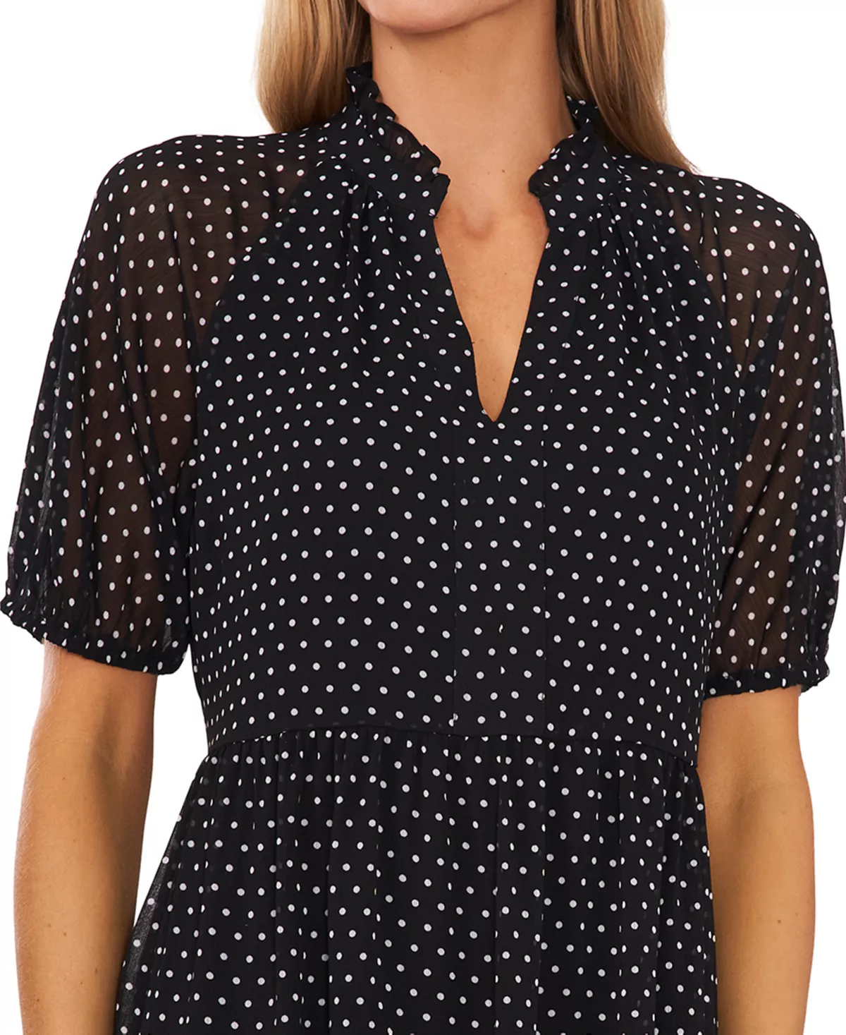 CeCe Women's Babydoll Short-Sleeve Dress 3 CeCe Women's Babydoll Short-Sleeve Dress - Image 3