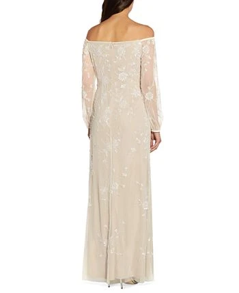 Adrianna Papell Women's Embellished Off-The-Shoulder Gown 2 Adrianna Papell Women's Embellished Off-The-Shoulder Gown - Image 2
