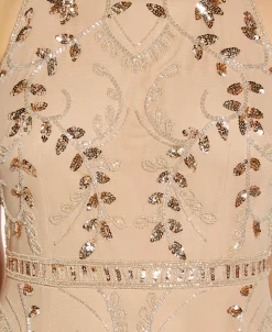 Papell Studio Women's Embellished Mock-Neck T-Back Gown 6 Papell Studio Women's Embellished Mock-Neck T-Back Gown -Sanctuary Shop 22165358 fpx