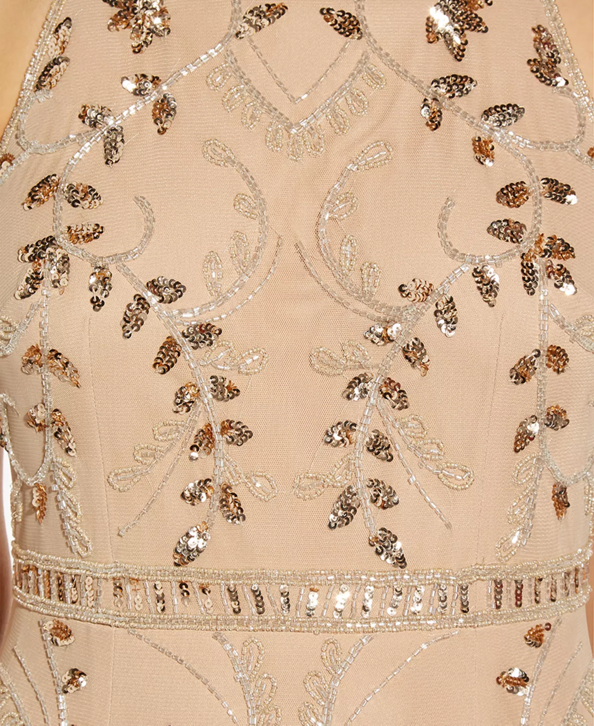 Papell Studio Women's Embellished Mock-Neck T-Back Gown 3 Papell Studio Women's Embellished Mock-Neck T-Back Gown - Image 3