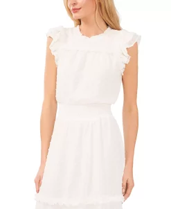 CeCe Ruffled Swiss Dot Midi Dress -Sanctuary Shop 22248249 fpx