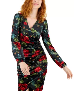 INC International Concepts Women's Ruched Blouson-Sleeve Dress, Created For Macy's 8 INC International Concepts Women's Ruched Blouson-Sleeve Dress, Created For Macy's -Sanctuary Shop 22269765 fpx
