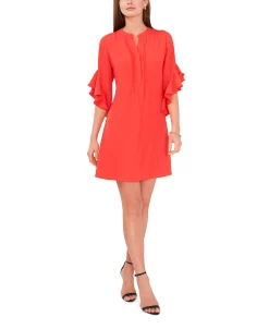 Vince Camuto Women's Ruffle-Sleeve Dress 11 Vince Camuto Women's Ruffle-Sleeve Dress -Sanctuary Shop 22291906 fpx