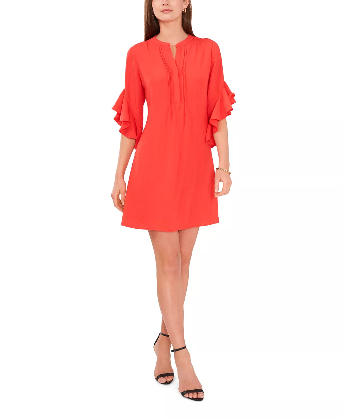 Vince Camuto Women's Ruffle-Sleeve Dress 6 Vince Camuto Women's Ruffle-Sleeve Dress - Image 6