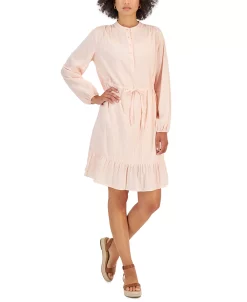 Style & Co Women's Shadow-Striped Ruffle-Hem Dress, Created For Macy's 9 Style & Co Women's Shadow-Striped Ruffle-Hem Dress, Created For Macy's -Sanctuary Shop 22332386 fpx