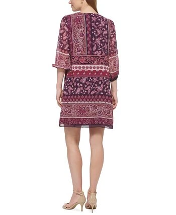 Vince Camuto Women's Balloon-Sleeve Tie-Neck Dress 5 Vince Camuto Women's Balloon-Sleeve Tie-Neck Dress - Image 5