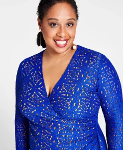 Kasper Lace Surplice V-Neck Ruffled Maxi Dress 15 Kasper Lace Surplice V-Neck Ruffled Maxi Dress -Sanctuary Shop 22344484 fpx