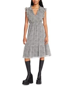 Steve Madden Women's Kora Tiered Chiffon Dress