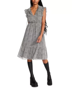 Steve Madden Women's Kora Tiered Chiffon Dress 8 Steve Madden Women's Kora Tiered Chiffon Dress -Sanctuary Shop 22368359 fpx