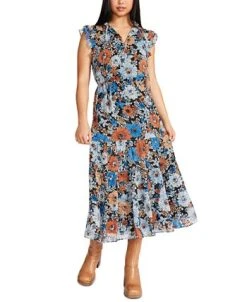 Steve Madden BB Dakota Orange Blossom Printed Dress -Sanctuary Shop 22368625 fpx