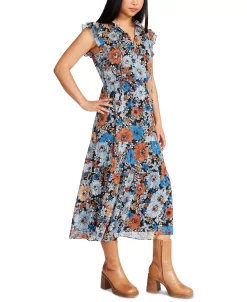 Steve Madden BB Dakota Orange Blossom Printed Dress -Sanctuary Shop 22368626 fpx