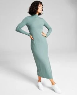 And Now This Women's Ribbed High-Neck Midi Bodycon Dress -Sanctuary Shop 22417368 fpx