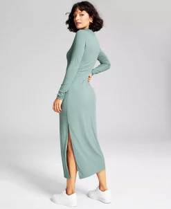 And Now This Women's Ribbed High-Neck Midi Bodycon Dress -Sanctuary Shop 22417369 fpx