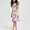 Bar III Women's Sleeveless Midi Wrap Ruffle Dress, Created For Macy's