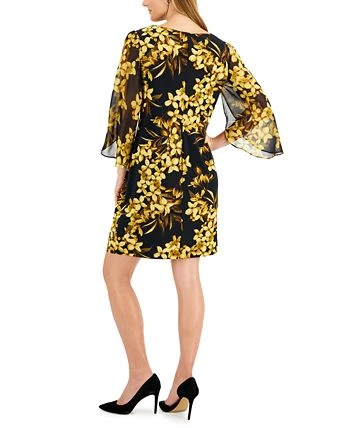 Connected Women's Round-Neck Split-Sleeve Sheath Dress 2 Connected Women's Round-Neck Split-Sleeve Sheath Dress - Image 2