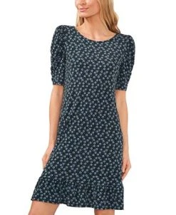 CeCe Women's Puffed Sleeve Printed Knit Dress -Sanctuary Shop 22468100 fpx