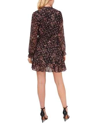 CeCe Women's Long-Sleeve Smocked-Waist Cutout Dress 2 CeCe Women's Long-Sleeve Smocked-Waist Cutout Dress - Image 2