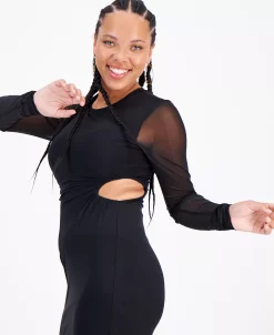 Bar III Women's Mesh-Overlay Side-Cutout Midi Dress, Created For Macy's -Sanctuary Shop 22502213 fpx