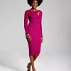 And Now This Women's Cutout Long-Sleeve Sweater Dress