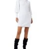 French Connection Women's Babysoft Balloon-Sleeve Mini Dress